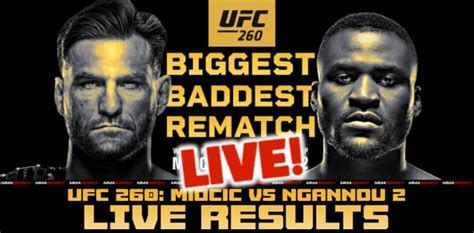 ufc 260 results|UFC 260: Miocic vs Ngannou 2 Results .